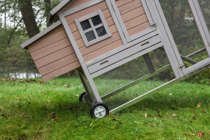 KERBL Räder-Nachrüstset für Hühnerstall Bonny